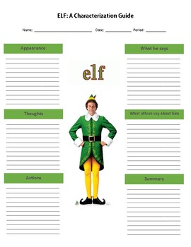 Preview of Elf:  The Movie - A Characterization Guide