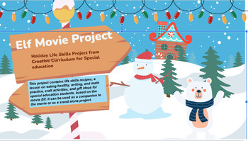 Preview of Elf Themed Holiday Project, Differentiated, Editable!