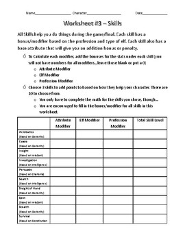 Preview of Elf Wars Worksheet #3 - Skills