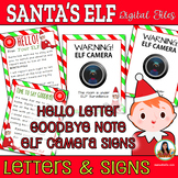 Elf Welcome Letter To Class, Goodbye Letter, Elf Camera Sign
