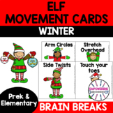 Elf Winter movement cards brain breaks -  occupational therapy pt