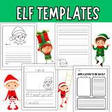 Elf Writing Templates Retell & Back From Winter Break, Jan