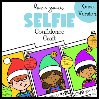Preview of Elf Yourself Template | Elf Craft | SEL Christmas Activity for Self Esteem