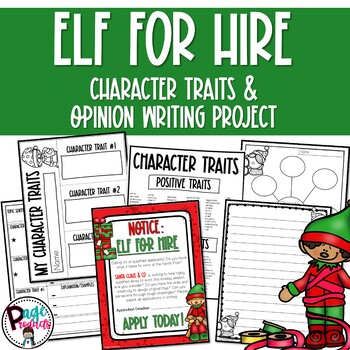 Preview of Elf for Hire Character Traits and Opinion Writing Project