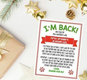 Elf in the Classroom Editable Letter by Amores Education | TpT