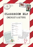 Elf on the shelf CHECKLIST and LETTERS