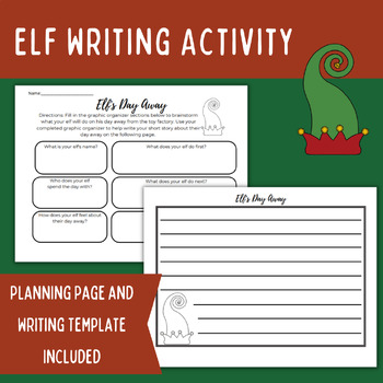 Preview of Elf's Day Away: A Fun and Festive Writing Activity