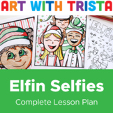 Elfin Selfie Holiday Art Lesson - Caricature Drawing Lesson