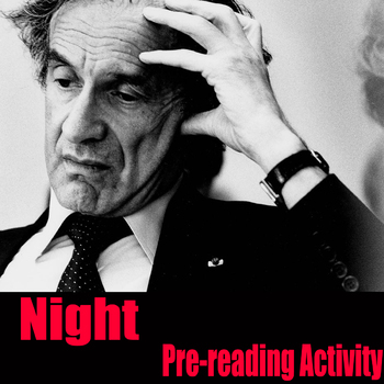 Preview of Elie Wiesel Nobel Prize Speech ~ Night Pre-reading activity