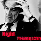 Elie Wiesel Nobel Prize Speech ~ Night Pre-reading activity