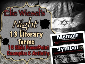 Preview of Elie Wiesel's Night: Literary Terms