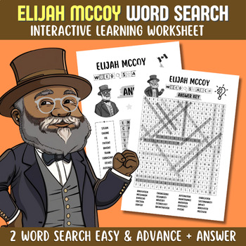 Preview of Elijah McCoy Word Search: Exploring Inventive Genius for Grades 4-6