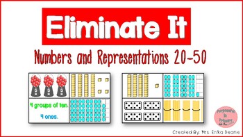 Preview of Eliminate It! Numbers and Representations 20-50