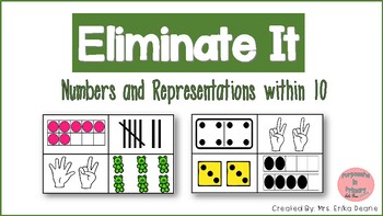 Preview of Eliminate It! Numbers and Representations within 10