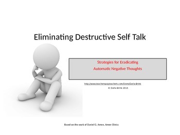 Preview of Eliminating Destructive Self Talk; Strategies for Eradicating ANTs