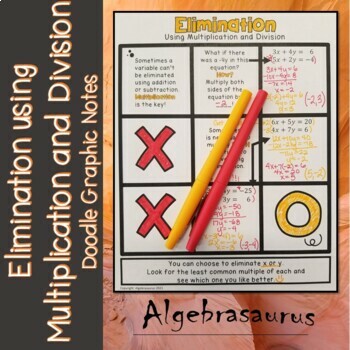 Preview of Elimination using Multiplication Doodle Graphic Organizer