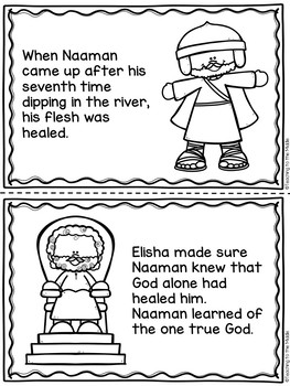 free elisha and naaman coloring pages