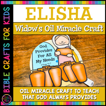 Preview of Elisha and the Widow’s Oil Craft | Woman With Oil Bible Craft for Sunday School