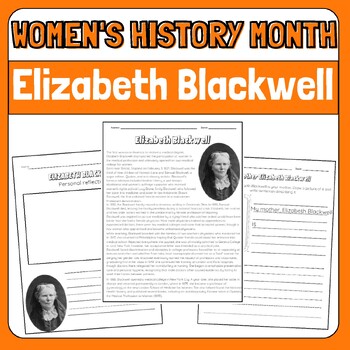Preview of Elizabeth Blackwell Womens History Month Biography Research Reading Passage