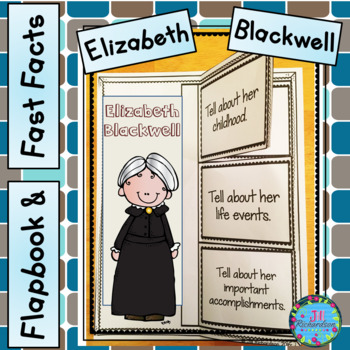 Preview of Biography Template Elizabeth Blackwell Women's History Month Bulletin Board ESL