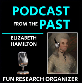 Preview of Elizabeth Hamilton - Research Graphic Organizer, "Podcast from the Past"