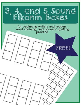 Preview of Elkonin Box Strips for 3-5 Sound Words