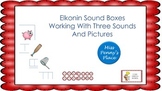 Elkonin Boxes - 3 Sounds with Pictures