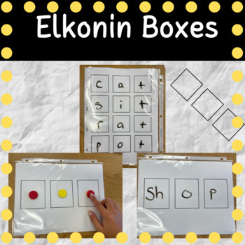 Elkonin Boxes Four Squares by Teach Me Tutor Me
