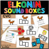 Elkonin Boxes CVC Word Segmenting, Blending, Building, and