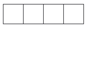 Elkonin Boxes Four Squares by Teach Me Tutor Me