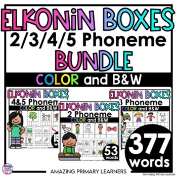 Preview of Elkonin Boxes Phonics and Phonemic Awareness Instruction Printable Sound Boxes