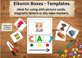 Elkonin Boxes Templates - Phonics - Word Segmenting and Bl