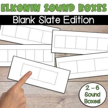 Preview of Elkonin Sound Boxes - Blank Slate Style  (Personal & Commercial Use)