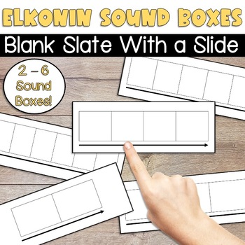 Preview of Elkonin Sound Boxes - Blank Slate with a Slide  (Personal & Commercial Use)