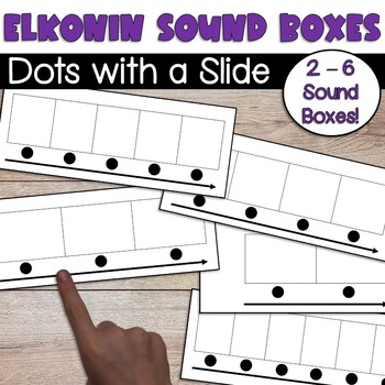 Preview of Elkonin Sound Boxes - Dots with a Slide  (Personal & Commercial Use)