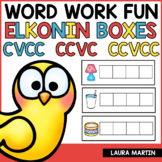 Elkonin Sound Boxes - Short Vowels CVCC CCVC CCVCC - Blend