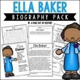 Ella Baker Biography Unit Pack Research Project Black History