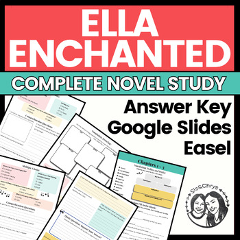 Preview of Ella Enchanted by Gail Carson Levine - Printable + Digital Novel Study