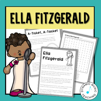 Preview of Ella Fitzgerald Worksheets - Jazz & Black History Month Music Lessons Activities