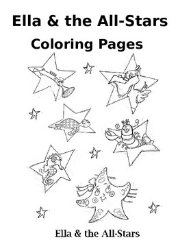 Preview of Ella & the All-Stars Book Coloring Pages