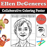 Ellen DeGeneres Collaborative Coloring Poster | Pride Mont