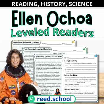 Preview of Ellen Ochoa Leveled Readers: Reading Comprehension (Hispanic Heritage Month)