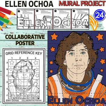 Preview of Ellen Ochoa collaboration poster Mural project Women’s History Month Craft