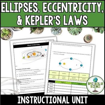 Preview of Ellipses, Eccentricity, & Kepler's Laws Unit