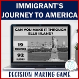 Ellis Island and Immigration activities: Simulation Game o