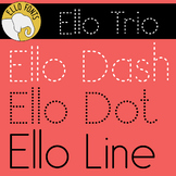 Ello Trio for Handwriting from Ello Fonts - Dash, Dot & Line