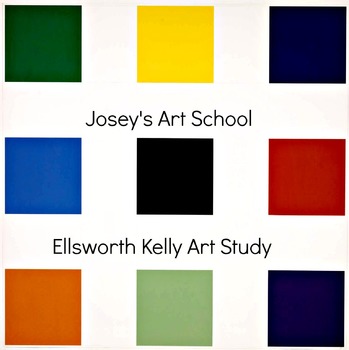 Preview of Ellsworth Kelly Art Lesson K-4th Grade Art History Nine Squares