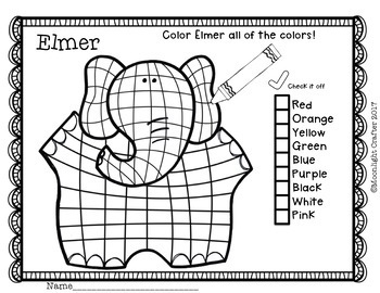 Elmer Paint by Numbers - Pawprint Family