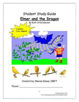 Preview of Elmer and the Dragon Student Study Guide