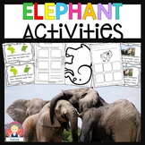 ELEPHANT ACTIVITIES NONFICTION AND FICTION for Kindergarten and First Grade
